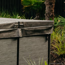 2.25m x 2.25m - Charcoal - Alpine Spas Cover (22cm Radius)