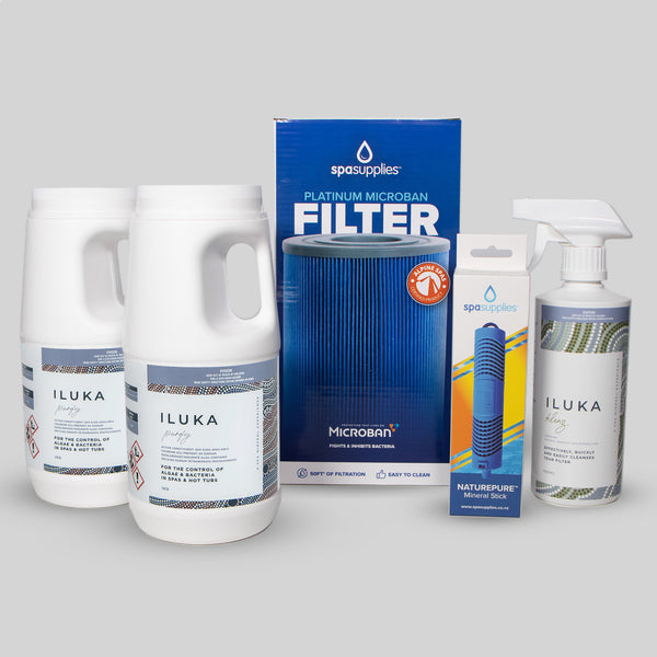 Platinum Microban Filter, NaturePure Mineral Stick, Iluka Klenz & 2kg Iluka Purify Subscription Pack
